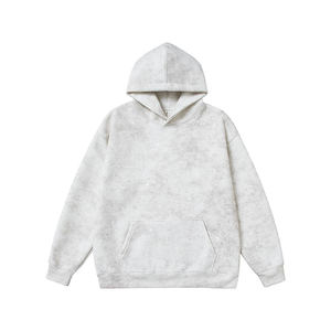 Sweat-shirt à capuche unisexe avec poche avant et logo, coupe décontractée, idéal pour l'automne, 100 % coton molletonné, anti-rétrécissement, 350g, OEM - Product Image 6