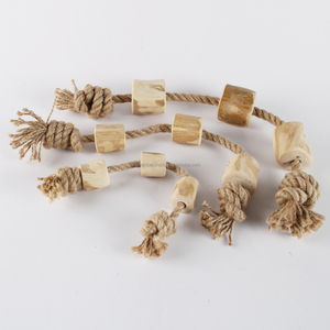 Jouet en corde de bois de café durable pour animaux de compagnie, multi-mastication, pour des jeux de mastication et de traction longue durée, production OEM ODM Vietnam - Product Image 1