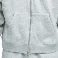 Sweat à capuche zippé personnalisé pour homme, en molleton épais, coupe décontractée, poches fendues, vêtements streetwear décontractés, fabricant