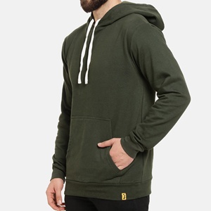 Sweat à capuche avec poche kangourou de qualité supérieure, personnalisé, pour homme, imprimé en sérigraphie, coupe régulière, en polaire, respirant, pour l'hiver - Product Image 4