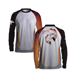 Camiseta de Manga Larga con Protección Solar para Hombre, Sublimada, UPF 50+, Spandex/Poliéster, Secado Rápido, Estilo Pescador - Product Image 2