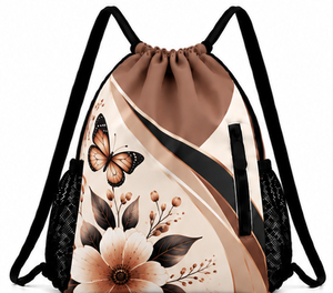 Sac à dos léger et imperméable avec cordon de serrage pour le sport, la gym, les voyages, l'école et les événements – Unisexe et tendance pour le rangement - Product Image 1