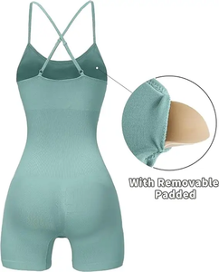 Wholesale Womens One-Piece Bodysuit | Stretchable Seamless Full-<b>Body</b> <b>Suit</b> for Yoga Workout and Casual Wear - Product Image 3