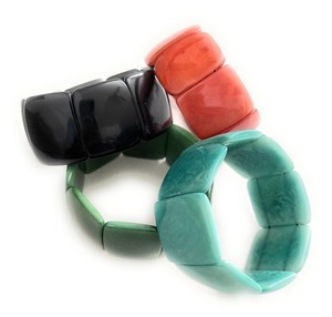 Multi Color Epoxy Resin <b>Bangle</b> Women Trendy Eco-Friendly Model Pattern <b>Love</b> Daily Wear Handmade Wedding Fashion - Product Image 3
