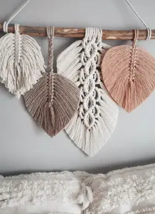 Estante de Pared de Yute Hecho a Mano al por Mayor, Estilo Art Deco, para Decoración de Bodas, Aniversarios, Hogar, Oficina y Hotel - Product Image 5