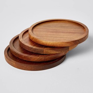 Sets de table en bois de caoutchouc, respectueux de l'environnement, compostable, couleur claire, gobelets en bois naturel - Product Image 5