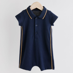 Combinaison de Noël en coton bio pour bébé garçon, vente en gros, vêtements de bébé nouveau-né, combinaison de Noël Père Noël pour bébé - Product Image 5