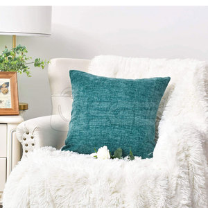 Fundas de Almohada Cuadradas Teñidas de Alta Calidad, Ecológicas, de Poliéster y Algodón, Superficie Suave, Tamaños Completos para Uso en Hogar, Hotel y Habitaciones - Product Image 4