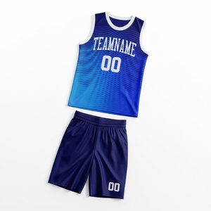 Uniformes de Baloncesto Profesionales Unisex, Conjunto de Ropa de Verano Personalizada, Transpirable, 100% Poliéster, de Secado Rápido - Product Image 3