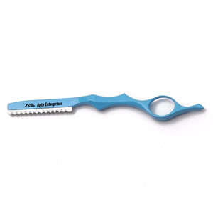 High Quality Professional Salon <b>Barber</b> Thinning Razor Stainless Steel Precision <b>Blade</b> Wood or Rubber Handle Durable Ergonomic - Product Image 2