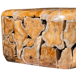 ARTERRA Premium Handcrafted Rustic Teak Root Coffee <b>Table</b> with Natural Texture and Artisan Design for Living Room - Product Image 4