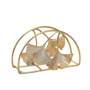Modern Metal Wire Napkin Holder with Wooden Base Flat <b>Paper</b> <b>Tissue</b> Dispenser Stand Tabletop Decorative Napkin Rack for Kitchen - Product Image 5