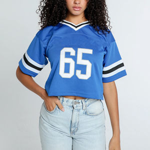 Camiseta Deportiva Casual de Fútbol para Mujer, Manga Corta, Cuello en V, Transpirable, Protección UV, Tirantes Ajustables - Product Image 1