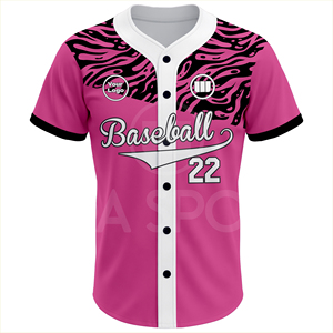 Bulk Custom 100% Polyester <b>Baseball</b> Jersey Set Athletic Fit Breathable Moisture-Wicking Sublimation Team Summer Spring - Product Image 2