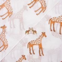 Dernière collection de tissu imprimé animal girafe pour enfants ensemble de literie bébé couette
