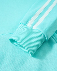 Mint Green Women's Fleece Hoodie Jogger Set Solid Color Two-Piece Tracksuit Casual for Outfit Breathable Eco-Friendly Winter - Product Image 6