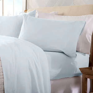 Bedding King Bed Sheets <b>Set</b> 4 Piece Bedding Fade Resistant Easy Care Flat Fitted Sheets <b>Sets</b> - Product Image 1