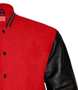 Premium Men Varsity <b>Jacket</b> Embroidered Letterman College Baseball Coat Wool <b>Leather</b> OEM ODM Sample Service - Product Image 5