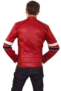 Vestes en cuir pour hommes de haute qualité, fabriquées sur mesure en usine au Pakistan, en cuir d'agneau noir véritable / vestes en cuir pour femmes - Product Image 3