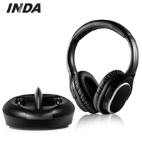 Auriculares Inalámbricos para TV con Cancelación de Ruido y Base de Carga Automática para Cine en Casa