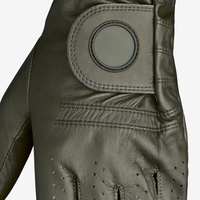 Guantes de Golf de Cuero PU de Alta Calidad, Transpirables, con Cierre de Velcro, Unisex, Logotipo Personalizado, Precio de Fábrica para Deportes