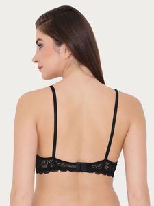 Sujetador de nailon sin relleno, transpirable, de encaje transparente, lencería suave y cómoda con tirantes ajustables para mujer, OEM ODM, sujetador elegante. - Product Image 4