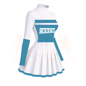 ชุดเชียร์ลีดเดอร์แบบกำหนดเอง ผ้าโพลีเอสเตอร์ 100% ระบายอากาศได้ดี - Product Image 5