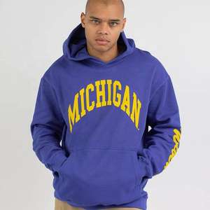 Sweat à capuche unisexe 100% coton doux, coupe-vent, en polaire, imprimé sur mesure avec logo personnalisé et impression en relief pour hommes et femmes - Product Image 5