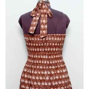 Vestido Maxi de Algodón con Estampado Floral Bohemio Hecho a Mano para Mujer, Vestido Casual de Verano, Midi sin Mangas, Personalizable, Vestido Suave para Boda o Novia - Product Image 6