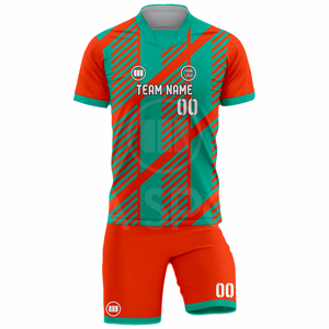 Eco Friendly Professional <b>Soccer</b> Uniform Set Custom Jersey Shorts Breathable Moisture-Wicking Team Numbers Performance Teamwear - Product Image 2