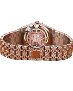Montre de luxe en moissanite pour homme, entièrement sertie de pierres, en acier inoxydable, montre diamantée - Product Image 3