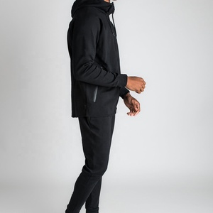 Survêtement noir pour hommes, survêtement personnalisé, nouvelle collection - Product Image 3