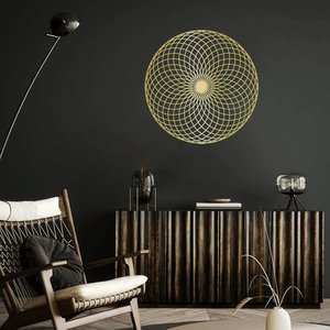 CIFbuy Lussuoso Quadro Moderno 3D a Spirale Circolare Geometrica, Decorazione Minimalista per Soggiorno, Servizio di Montaggio Incluso - Product Image 6