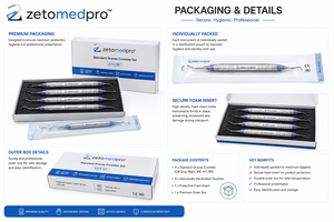 Cureta Gracey 3/4 Estándar Rígida Harmony # 9 # Cureta Periodontal de 2 Puntas Zetomed Pro - Product Image 5