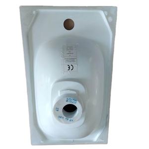 Accesorios de baño de lavabo de losa fundida mineral montado en la pared de un solo orificio moderno 504 - Product Image 1