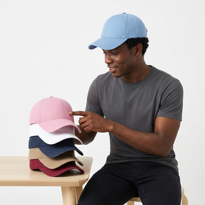 Casquette de baseball unisexe à 6 panneaux, couleur unie, en sergé de coton, ajustement réglable, chapeau décontracté pour adultes, à porter en toutes saisons - Product Image 6