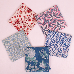 Bohamine Dressing <b>Bandanas</b> Sustainable Cotton Neck Scarf Tie Set Breathable Floral Colorful Lightweight Four Seasons Trendy Gift - Product Image 3