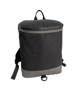 Heavy Duty Canvas Bucket <b>Backpack</b> for Men Lightweight Cylindrical Utility Rucksack with Top Zipper Closure <b>student</b> bag schoolbag - Product Image 2