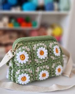 Bolsa de Mano Promocional de Diseño Único Tejida a Crochet, Bolsas de Compras de Algodón para Eventos y Regalos Corporativos Disponibles al Mejor Precio - Product Image 3