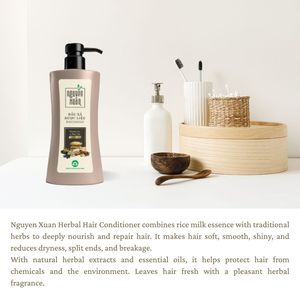 Acondicionador Herbal Hidratante Profundo, Tratamiento Intensivo para Reparación del Cabello, Suavizante, Nutritivo, Restaura el Cabello Seco y Dañado - Product Image 3