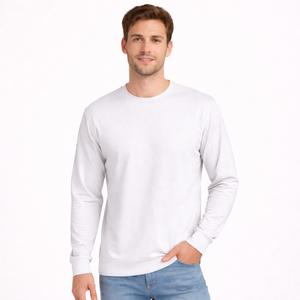 Camisetas de Manga Larga para Hombre de Alta Calidad, Nueva Moda Casual Transpirable 200GSM, Tallas Grandes, Logotipo Personalizado, Nueva Llegada 2026 - Product Image 1