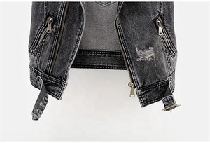 Sustainable Recycled <b>Denim</b> Vest Eco-Friendly Vintage Style Double Pocket Single Button Closure <b>Sleeveless</b> Jean <b>Jacket</b> for - Product Image 3