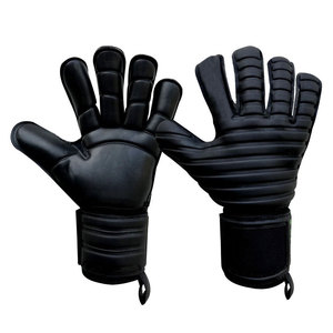 Durable Breathable Football Goalkeeper Gloves For Men And Women Black Color Club Training Goalkeeper Gloves - Product Image 1