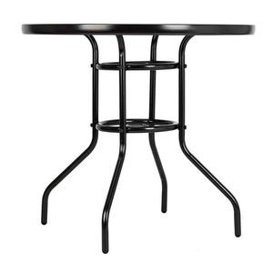 <b>Outdoor</b> Dining <b>Round</b> Glass <b>Table</b> Toughened Glass for Yard Garden Similar to 93152635 - Product Image 5