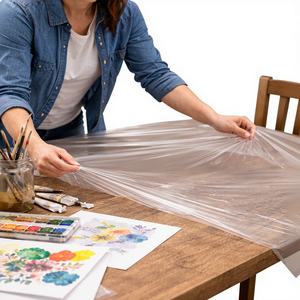 Bolsa de Embalaje Industrial Resistente RAO LDPE para Camisetas, con Asa Tipo Chaleco, Fuelle Plano y Base Cuadrada, Material Duradero - Product Image 1