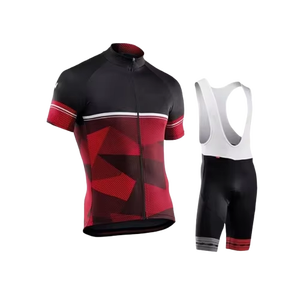 ชุดยูนิฟอร์มปั่นจักรยานผู้ชายแบบสั่งตัดได้ ระบายอากาศได้ดี ไซส์ใหญ่ ผลิตจากผ้าโพลีเอสเตอร์ แขนสั้น - Product Image 6