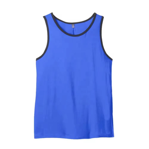 Men's Athletic Tank Top Sky Blue Gym <b>Stringer</b> Sleeveless Training Shirt Performance Mesh Sports <b>Vest</b> Custom Logo 2026 - Product Image 3
