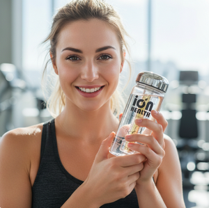 Bouteille d'eau magnétisée antibactérienne Ion Health avec stérilisation aux ions d'argent et système d'énergie hexagonale - Product Image 2