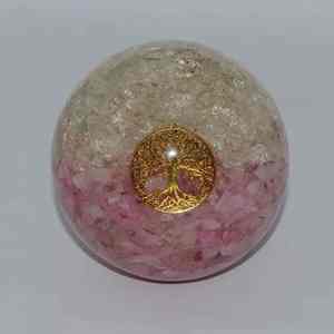Esfera de Orgón de Cuarzo Rosa al por Mayor, Bola de Cristal Hecha a Mano para Sanación Energética, Meditación, Reiki, Decoración del Hogar, Gema del Amor, Navidad - Product Image 2