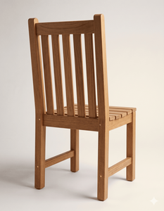 Natural Teak Wood Dining <b>Chair</b> <b>Outdoor</b> Garden Furniture Solid Wooden Armless Seat Eco Friendly Patio Kitchen Restaurant Seating - Product Image 4